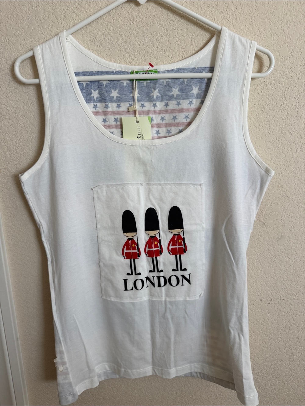White London Soldiers Graphic Tank